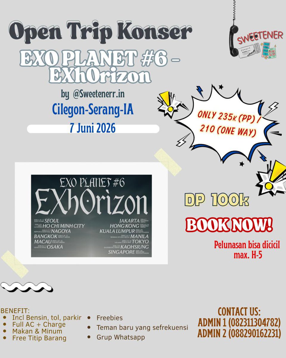 trip konser cilegon serang treasure exo bts cortis tweet media