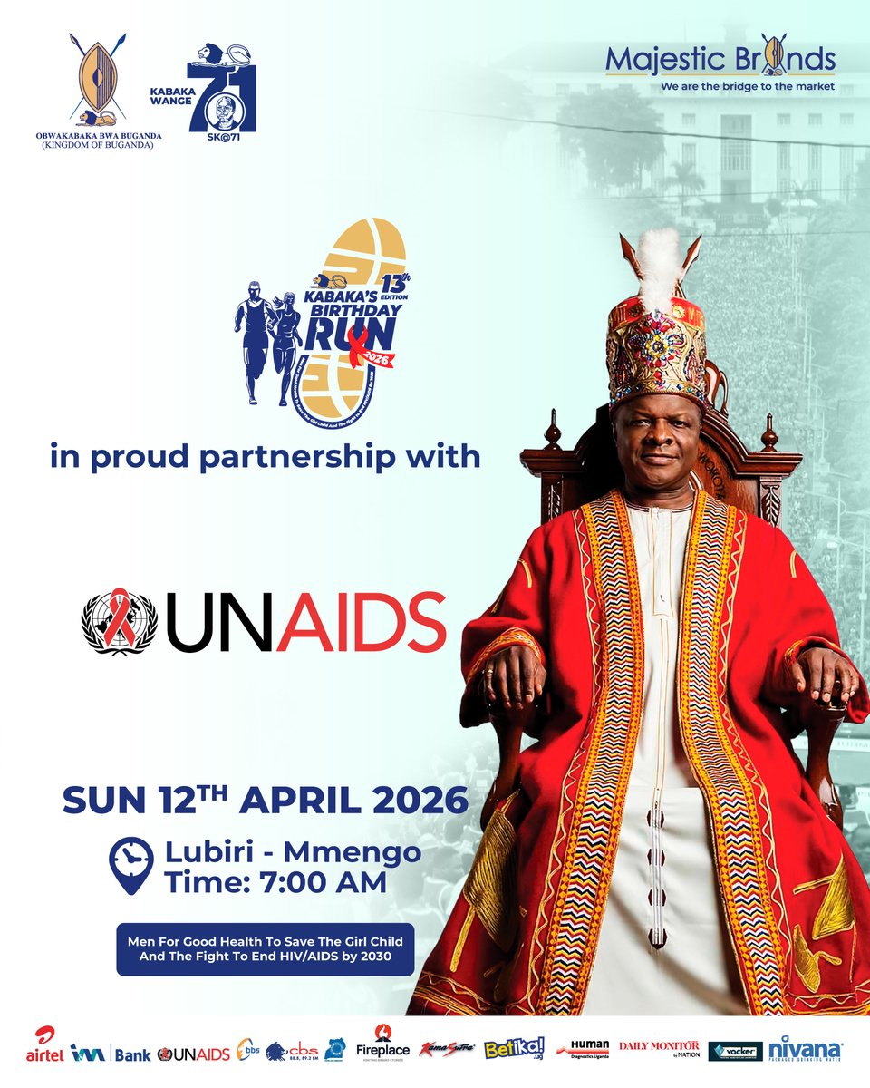 majestic_brands's tweet photo. We are pleased to welcome our valued partner on board for the 13th edition of the Kabaka Birthday Run and look forward to a successful and impactful collaboration.  

#KabakaBirthdayRun2026 #KabakaWange #RunForACause https://t.co/bozMtkOMHn