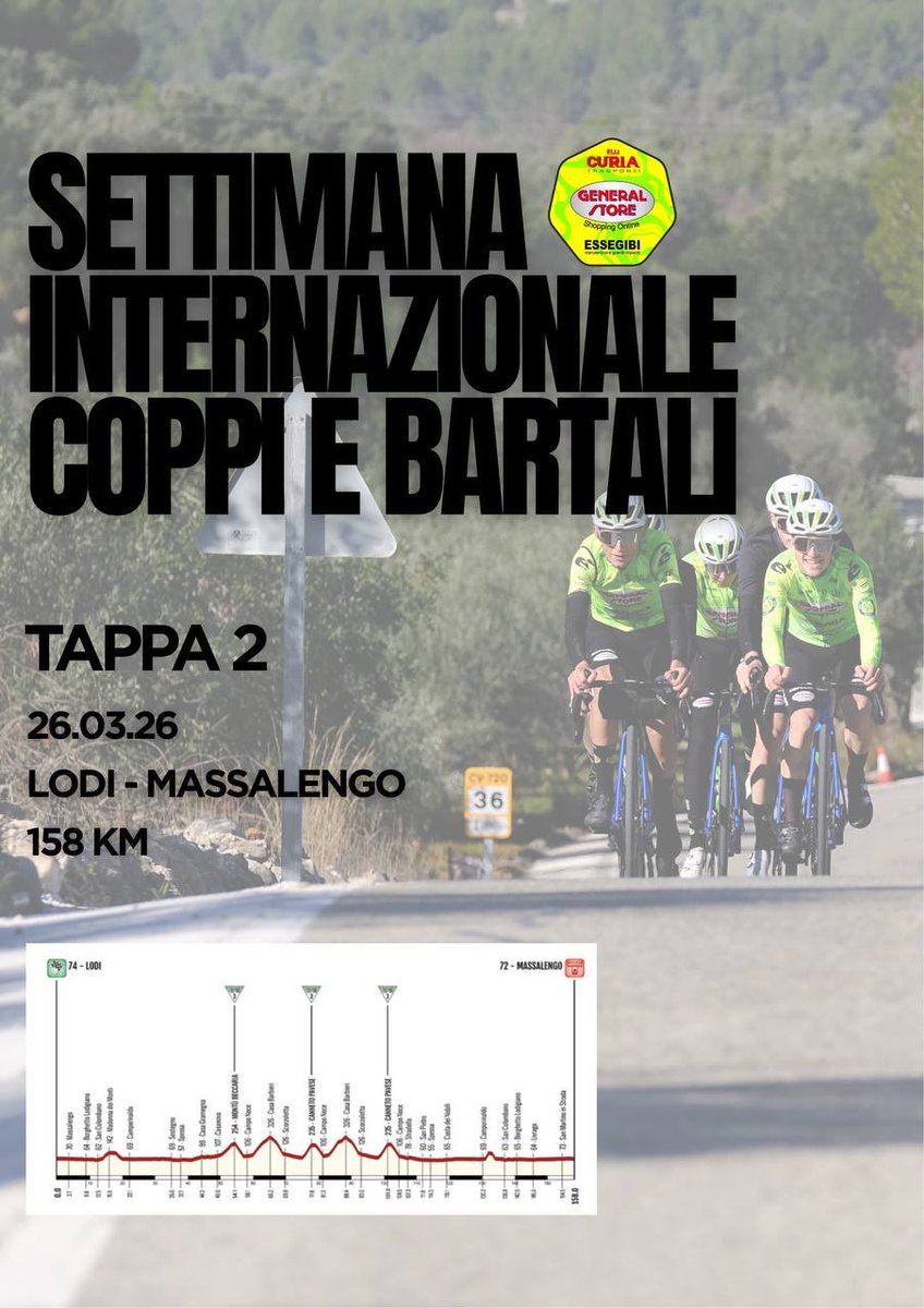 teamgstore's tweet photo. Pronti per la seconda tappa della settimana internazionale #coppiebartali ! https://t.co/uHRtItsqWS
