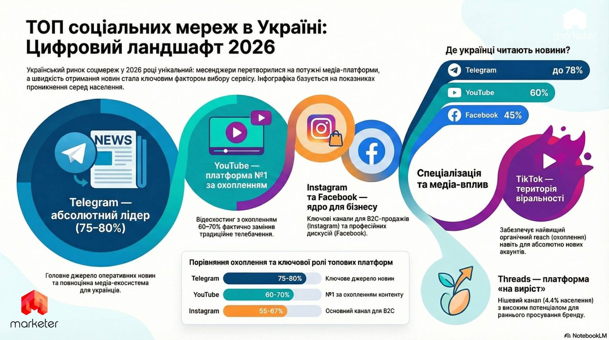 marketer_ua's tweet photo. Ділимось новим гайдом по соціальних мережах світу та України, що допоможе: зрозуміти, які платформи є найбільшими у світі; обрати правильні канали для бізнесу; сформувати ефективну стратегію присутності. Зібрали актуальні дані та додали практичні висновки.https://t.co/oawgjKOwlS https://t.co/v46UOInhmz