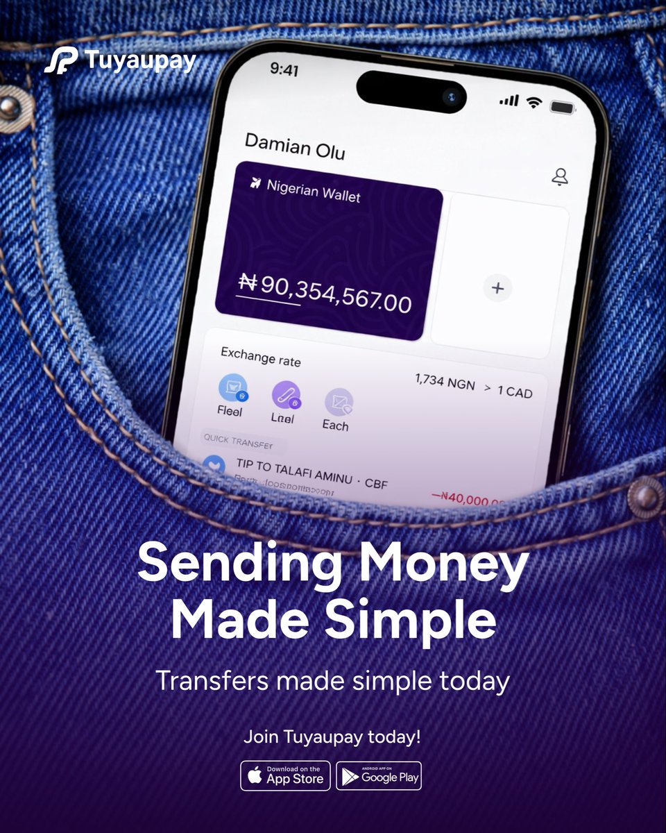 tuyaupay's tweet image. Sending money to your loved ones shouldn’t be stressful or complicated.
Keep it simple, fast, and secure with Tuyaupay. Make every transfer count.

Download Tuyaupay today!

#SendWithEase #NoStressTransfers #Tuyaupay