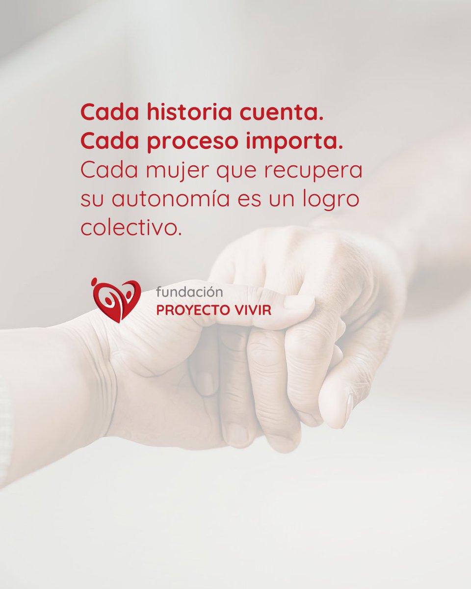 _ProyectoVivir's tweet photo. A veces lo único que necesita una persona es que alguien crea en ella.

En Proyecto Vivir acompañamos a mujeres en momentos difíciles para que recuperen su confianza, su autonomía y su proyecto de vida.

❤️ Autoestima
❤️ Red
❤️ Oportunidades reales https://t.co/x2mVVRl74Q