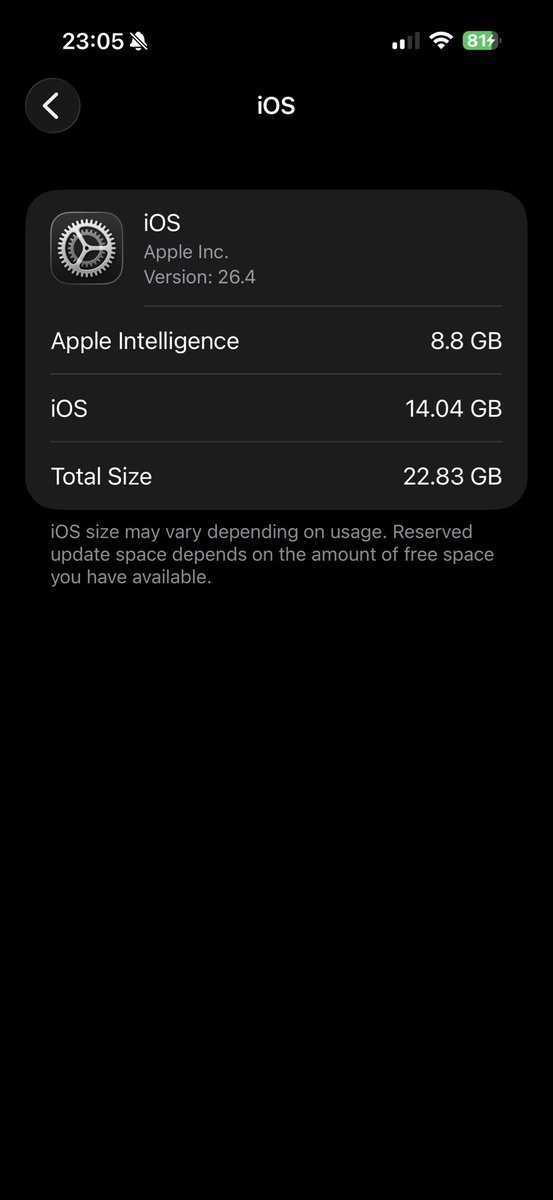 evIOSandANDROID's tweet photo. @Phonenurd Yup, on my #16PM it was fine, what I hate is the storage used, it’s bout 60GB in total between Apple Intelligence/software 4 #iOS18.4
 it’s always been pretty high in terms of GB, but this is off the chain, &amp; 1st carrier sett update in a yr, Av u tried forcing/rest it via pc/mac? https://t.co/z9IiaIwTOZ