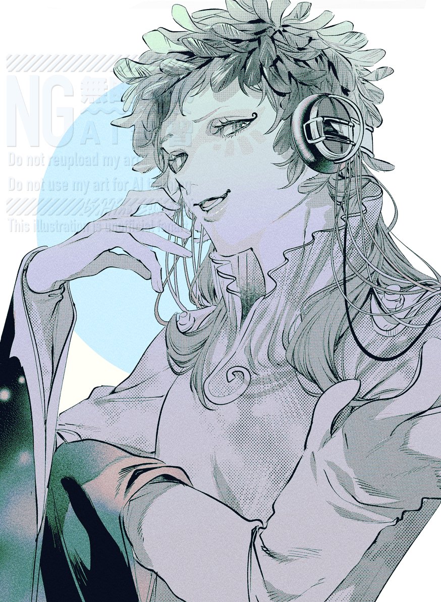 友人のリクエストで描いたラキオ やっぱりこの表情かなと… #グノーシア