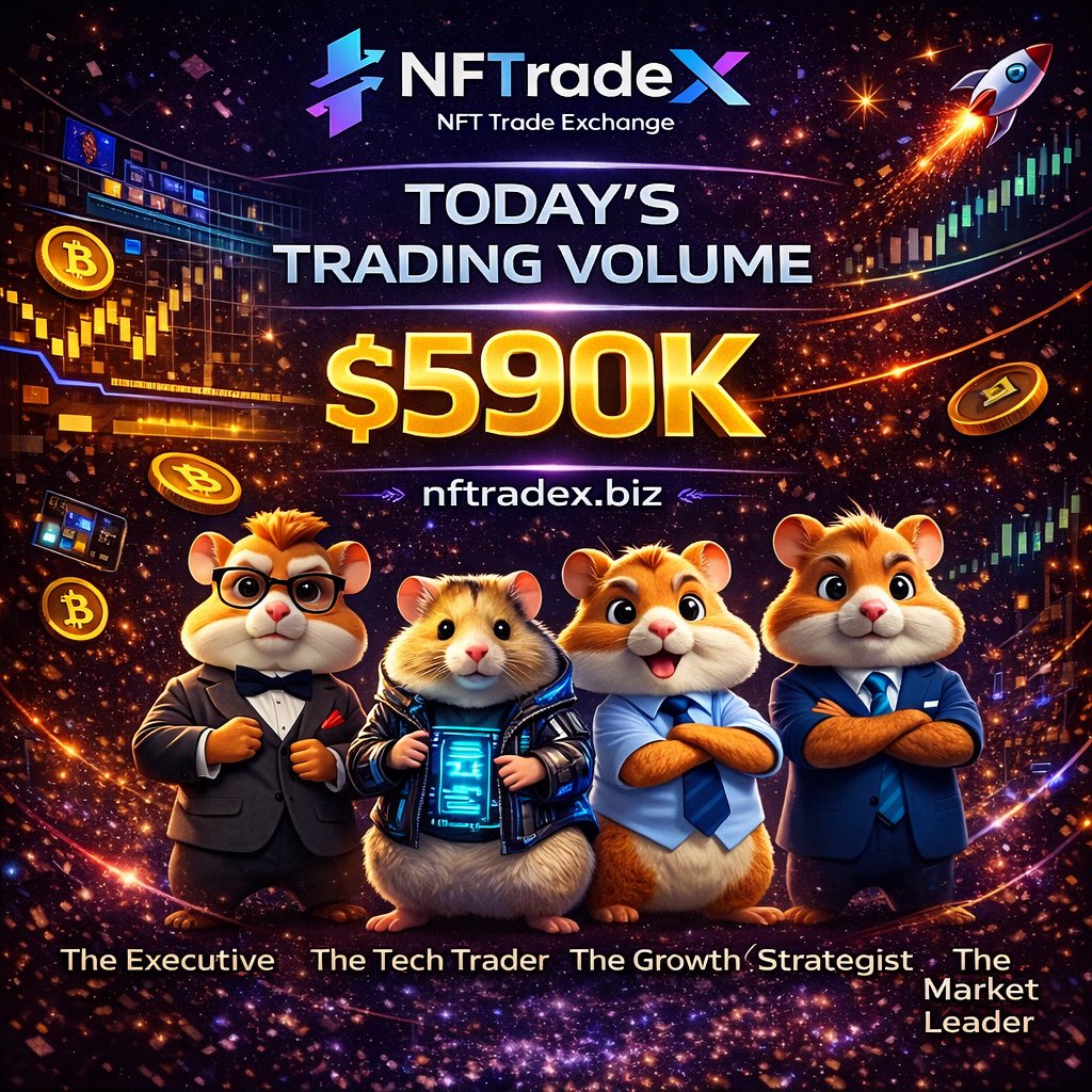 nft_tradex2026's tweet image. 🚀 Another Milestone Unlocked!

Today’s trading volume just hit 💰 $590K 🔥
The momentum is real. The growth is unstoppable 📈

🌐 Start your journey now: nftradex.biz
🔥 Keep Trading. Keep Growing. Keep Winning.

#NFTradeX #TradingVolume #CryptoGrowth #NFTTrading