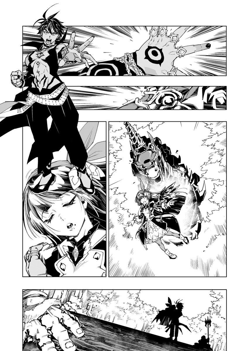 本編でのメギド体⇔ヴィータ体はもっと入れ替わる感じなのだけど、わかりやすさ優先で中から出てくる描写にしたのよ。 