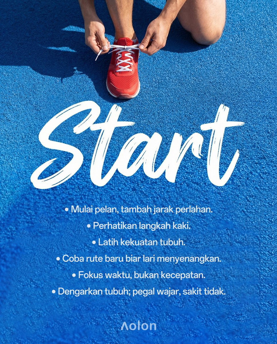 aolonid's tweet photo. 🏃‍♂️ Baru mulai lari?

💪Aolon punya tips biar setiap langkahmu makin nyaman https://t.co/Tg0wnsxduC