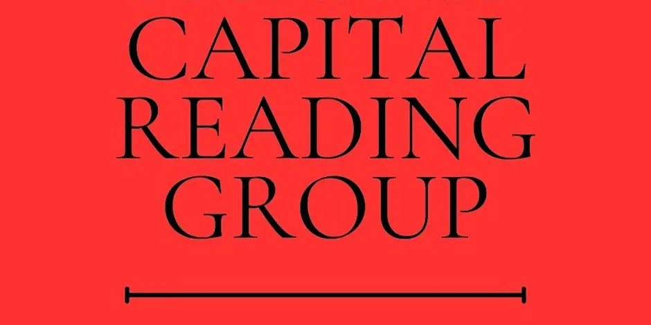 MarxLibrary's tweet photo. This May we launch a major new initiative - a 20 session online capital reading group with contributions from guest speakers - David Harvey, Prabhat Patnaik &amp;+

To find out more before making the commitment join a free taster session 6 May 7pm

https://t.co/0lknmKLtRz https://t.co/JZm1RPKD9f