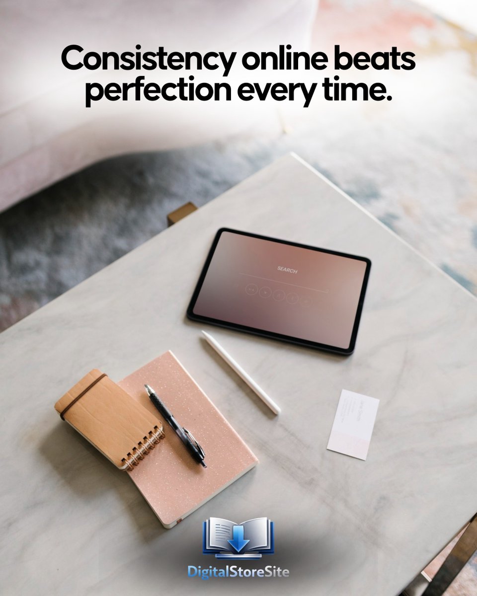 DigitalShopSite's tweet photo. Waiting for the “perfect” moment often leads to no action at all.
Consistency builds trust, growth, and results over time.

Show up, even when it’s not perfect.
---
Start small, stay consistent, and use the right tools: https://t.co/3M7SQ1dncu
.
#plr #digitalproducts #ebooks https://t.co/m7wEcsMi34