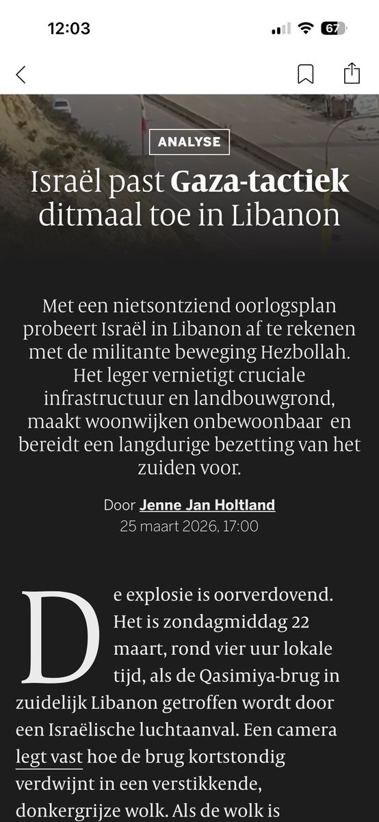 Esther_Voet's tweet image. Nadat Hezbollah zich in principe afzijdig hield in het huidige conflict met de mullahs uit Teheran, heeft het zich toch in de strijd gemengd. De regering in Beirut zoekt toenadering tot Israël, eist van de Iraanse ambassadeur uit Libanon te vertrekken, maar de @volkskrant weet