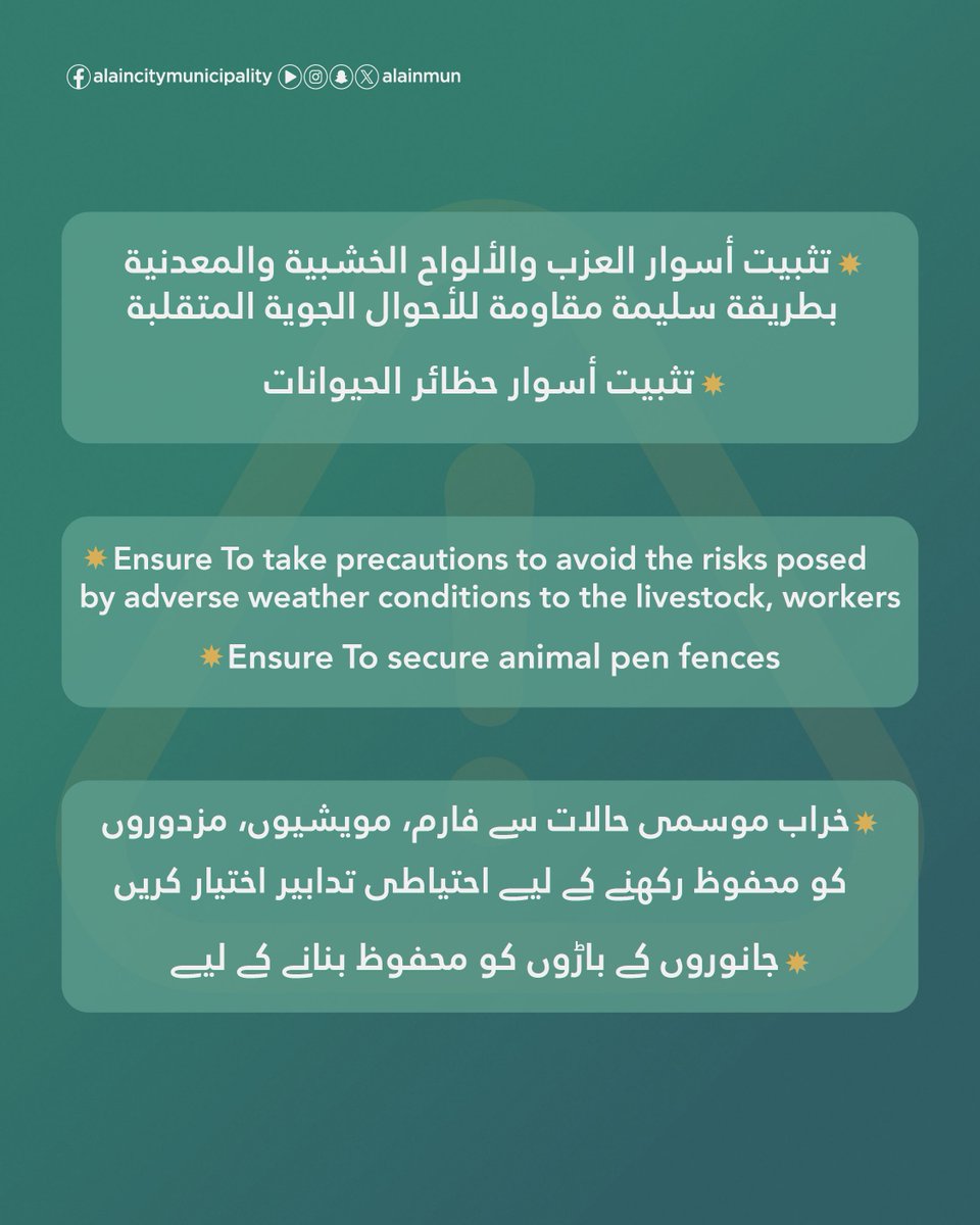 بلدية مدينة العين | Al Ain City Municipality tweet media