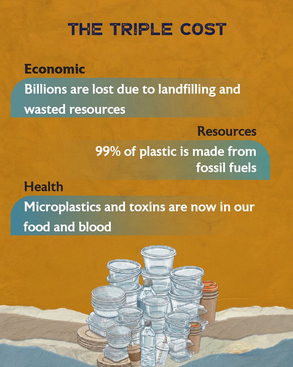 ThooimaiMission's tweet photo. The True Cost of Single-Use Plastic
Most plastic ever made still exists.
Only a fraction is recycled, the rest stays with us.
Rethink. Refuse. Reduce. Reuse. Repurpose. Recycle.
#ThooimaiMission #CTCL #SingleUsePlastic #CircularEconomy #BehaviourChange https://t.co/l0IvTf5WS2