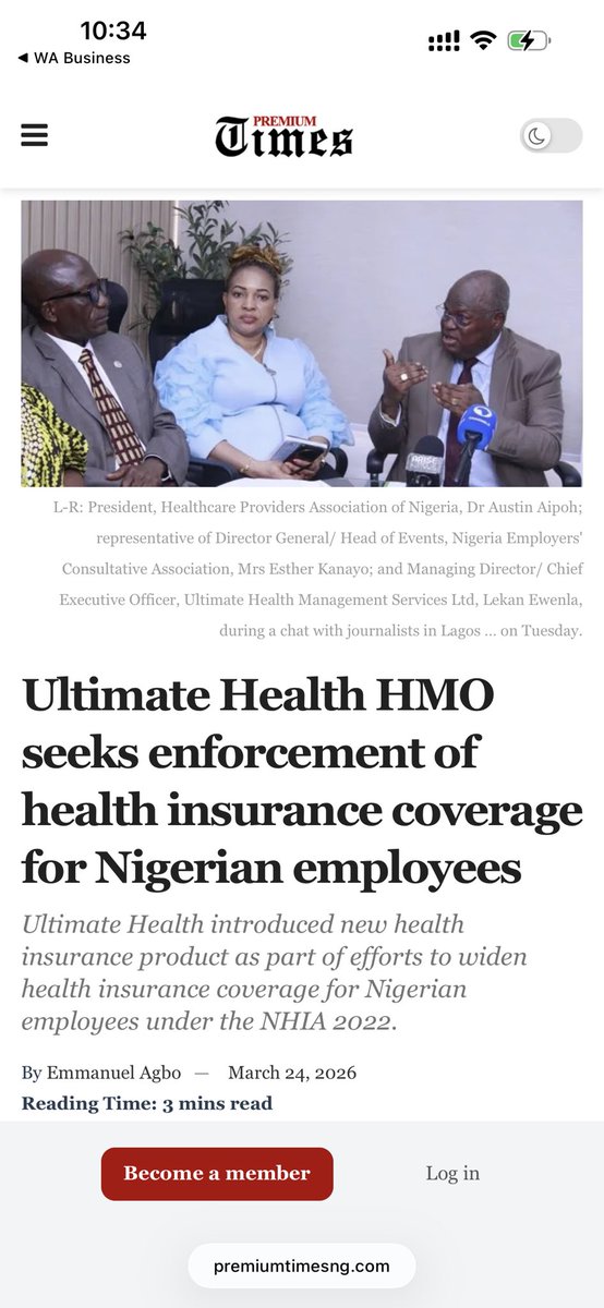 Ultimate Health HMO tweet media