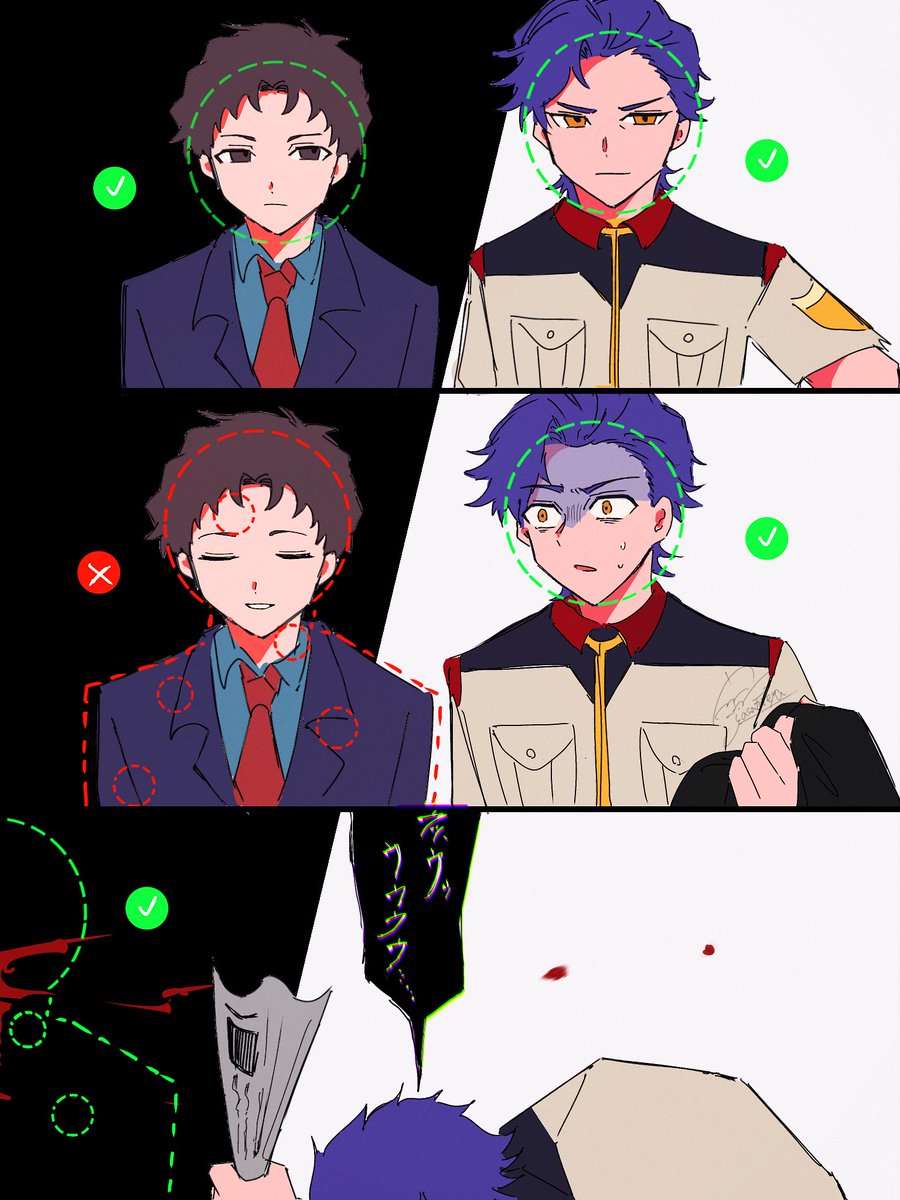 toritateya_'s tweet photo. ケネスとハサウェイ　点線パロ
下巻に心をぐっちゃぐちゃにされて殴り描いた https://t.co/imFBpMXAh1