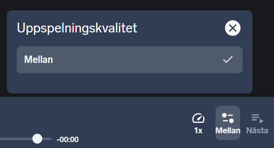 MXCartoons's tweet image. Sveriges Regimradio™ har lyckats ha sönder sitt UI efter att de gjorde om det. Det går ju inte att välja någon annan ljudkvalitet än "Mellan" nu. Förut kunde man välja mellan Låg, Mellan och Hög.

#badUX