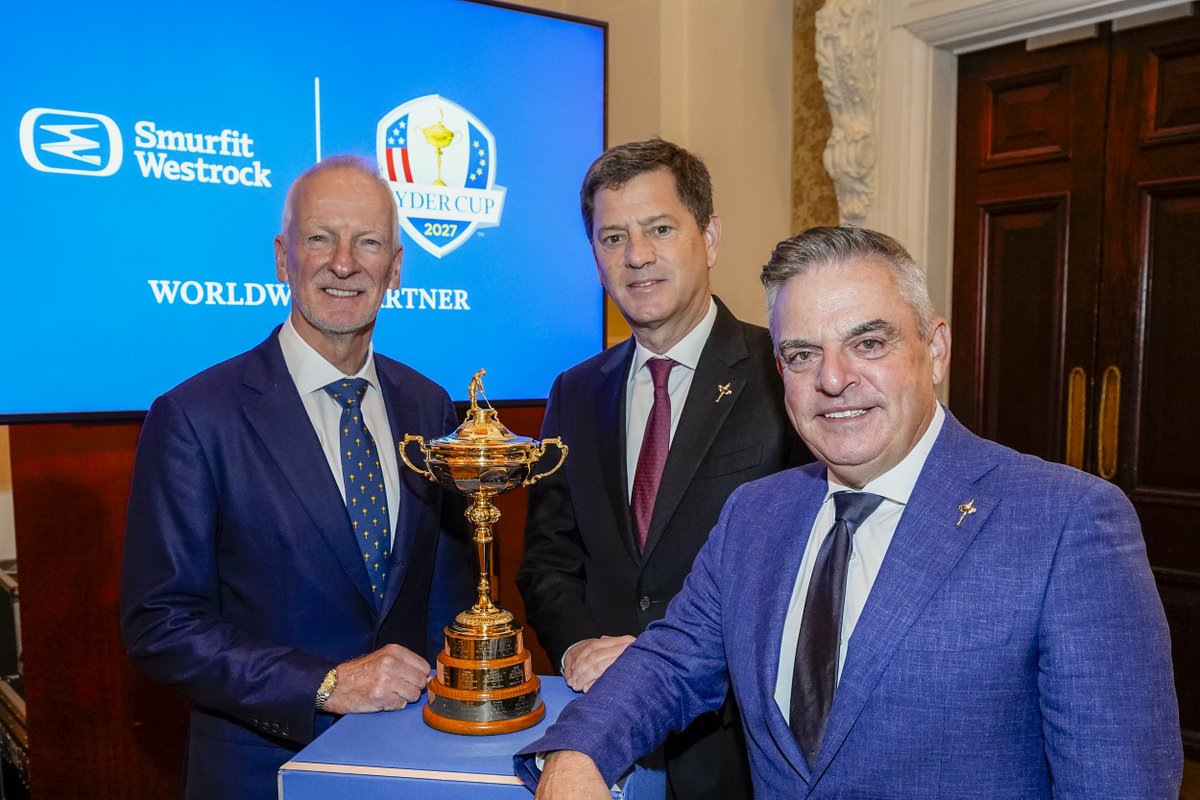 rydercup's tweet photo. The Ryder Cup is proud to announce Smurfit Westrock as Worldwide Partner and Official Packaging Innovation Partner for the next three editions of the Ryder Cup 🏆

@smurfitkappa https://t.co/LOMVP9t1Ag