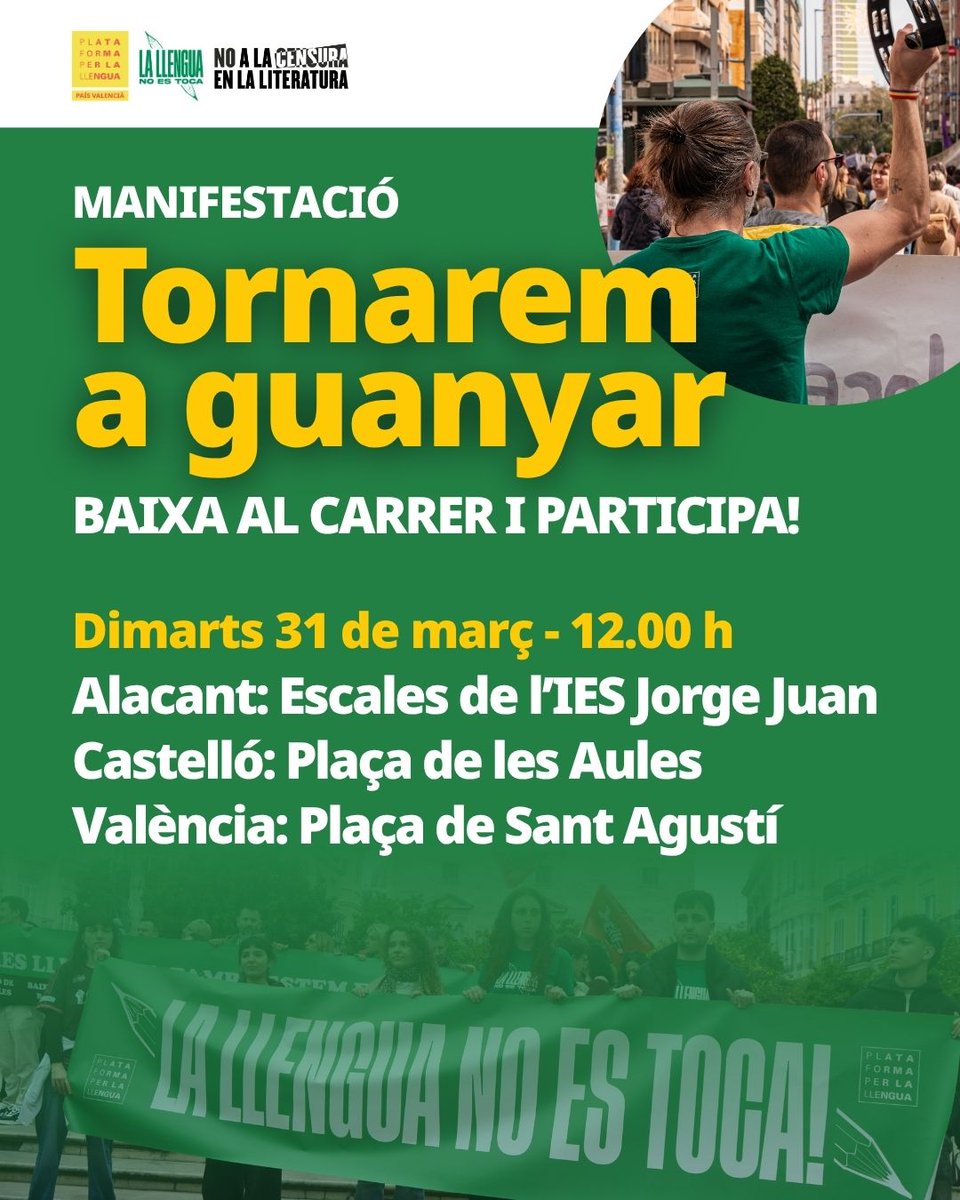 Plataforma per la Llengua - País Valencià tweet media