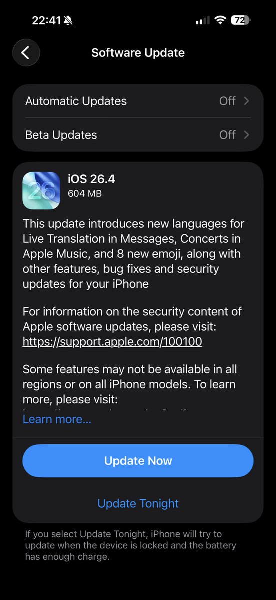 evIOSandANDROID's tweet photo. @Phonenurd @ShriTechno Mine was also small to update on my 16PM going from the beta and round same size for my AWU-3.. https://t.co/1PY3qgtT67