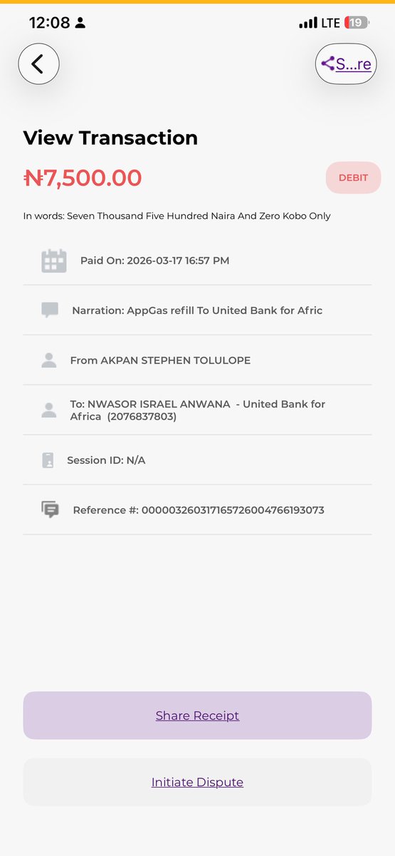 tolustep's tweet photo. Pls I need my refund on this money, was sent on the 17th of March this month and yet the recipient didn’t receive cos your network failed that day and now I haven’t gotten it back till date. I reported on Monday and today I’m still waiting for my refund. https://t.co/wTiB7cYxvq