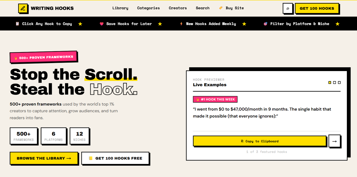 Writing Hooks tweet media