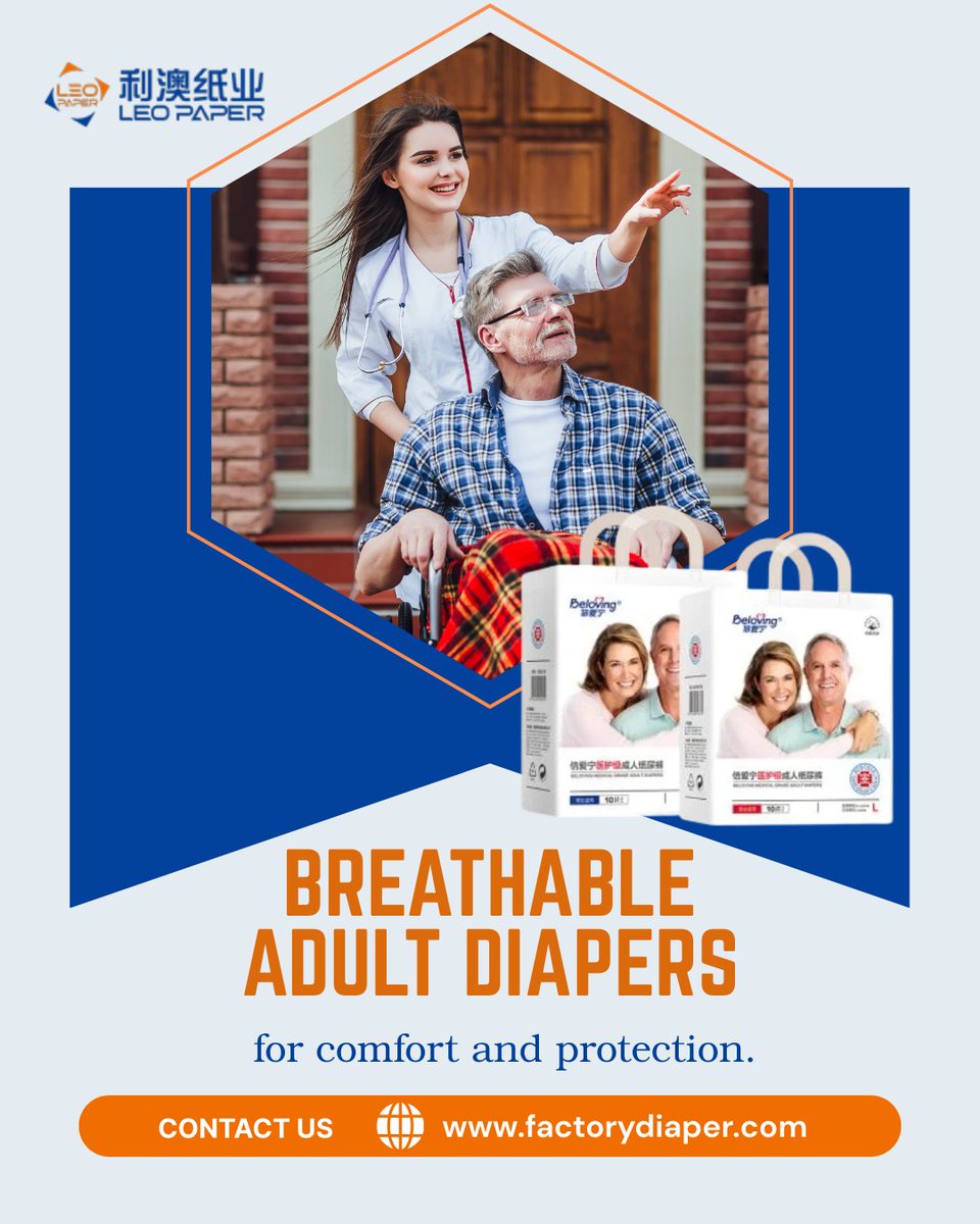 factorydiaper's tweet photo. Stay Dry Longer with Ultra‑Absorbent Disposable Diapers!

Give your loved ones the comfort and protection they deserve. Our super‑absorbent adult diapers help manage incontinence with a soft feel and secure design.

https://t.co/rA37QJ4a1X

#AdultComfort #IncontinenceCare https://t.co/IsLGxOg3rl
