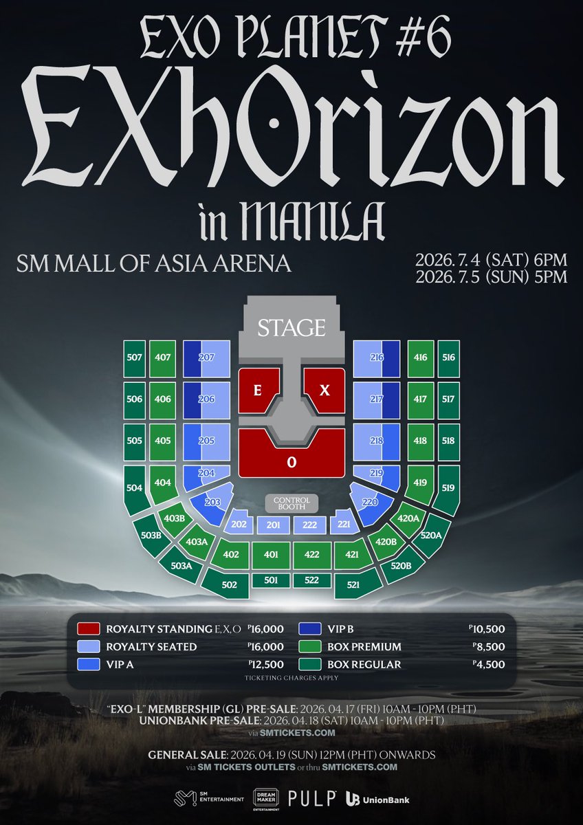 TICKETING ASSISTANCE FOR EXO PLANET #6 – EXhOrizon in MANILA IS NOW OPEN🤍🖤 

🎟️UnionBank Cardholders Presale
🎟 General Onsale
✅you own ticket, your own details

💌DM IF INTERESTED/ RESERVE A SLOT

#EXO #엑소 #weareoneEXO #EXOPLANET #EXhOrizon #EXhOrizoninMANILA