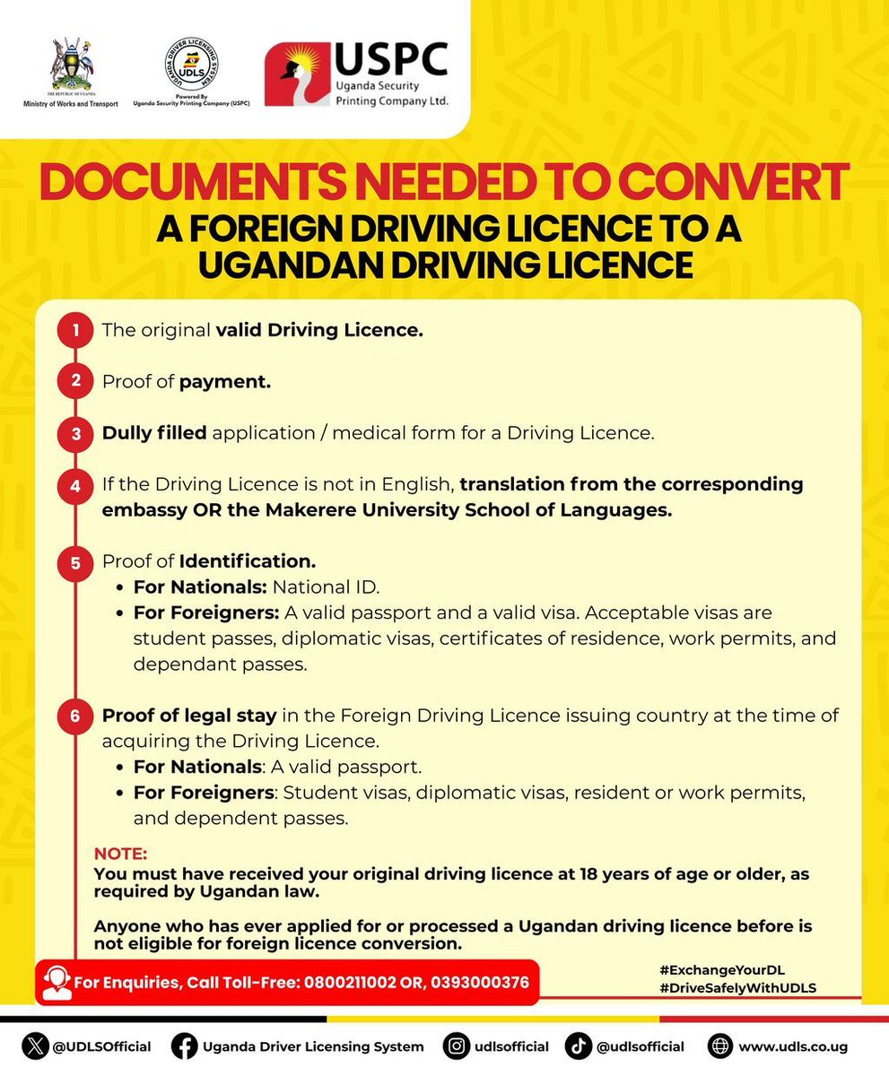 Uganda Driver Licensing System tweet media