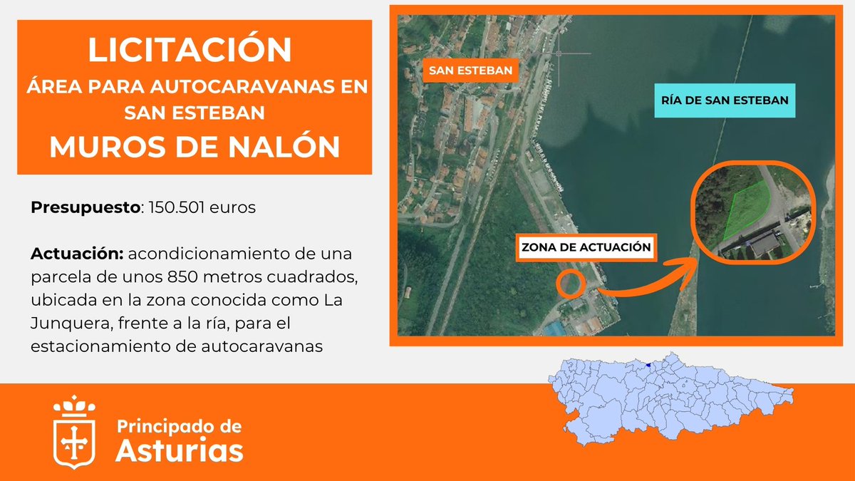 La Consejería de Movilidad, Medio Ambiente y Gestión de Emergencias de #Asturias ha licitado las obras para crear un área de estacionamiento de #autocaravanas en San Esteban, en Muros de Nalón...

actualidad.asturias.es/-/caravanasmur…