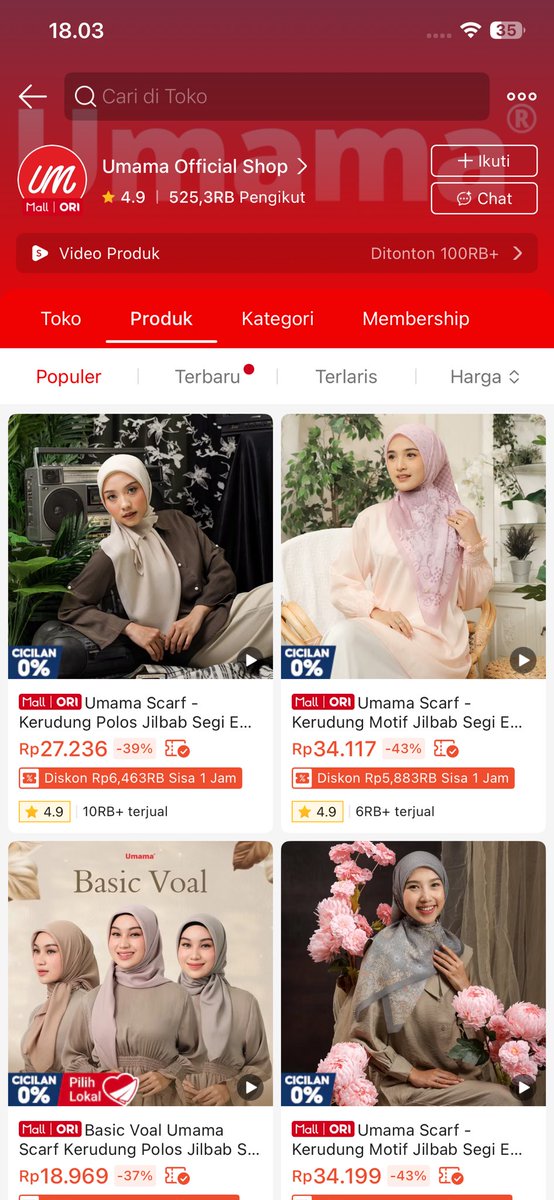 NEMU HIJAB dari brand brand bagus tapi harganya ramah banget🤩

Sofeeya
Umama
Dafanya
Diyera
Nadiraa
Menawa 
Zaskia mecca

Kalian uda pernah nyoba yg mana nich ?

- a thread