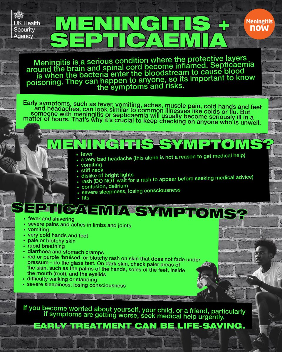 TraffordWestPCN's tweet photo. Cases of invasive meningococcal disease have been confirmed in Kent. It's important to know the signs of symptoms of meningitis and 
septicaemia. 

Get more info from @NHSuk 

https://t.co/OKvbD1r1MD https://t.co/tnB5akEctJ