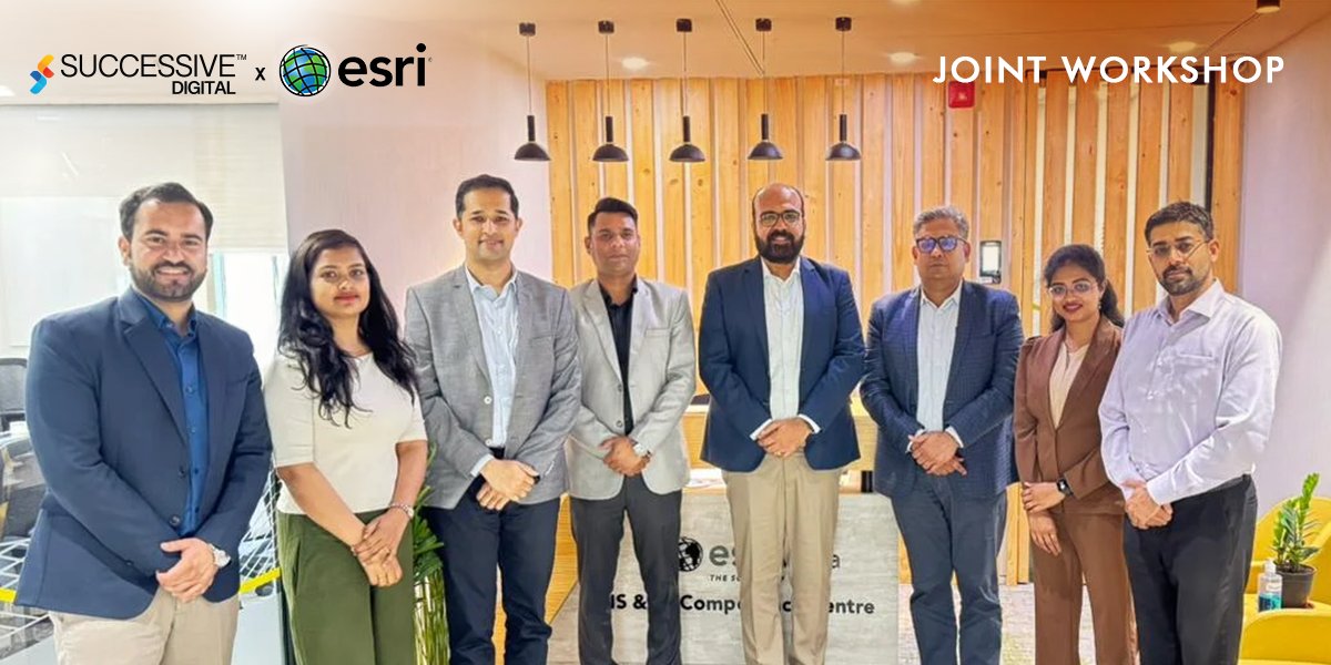successive_tech's tweet photo. We’re excited to announce our strategic partnership with Esri India, marking a significant step toward expanding AI-native enterprise geospatial capabilities.

Read full story - https://t.co/y06qQfk2jg

 #PartnershipExpansion #GeospatialIntelligence #SuccessiveDigital https://t.co/ll8FtfmvTu