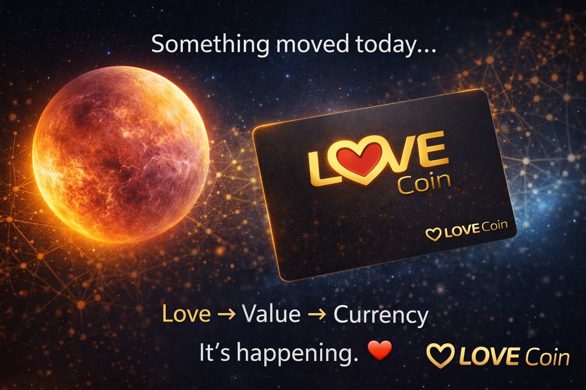 LOVECoin12's tweet image. 💫 Venus moved today…
And value is changing.
Love is no longer just a feeling—it's becoming a currency. ❤️
This is what LOVE Coin is building.

💳 LOVE Card is coming
Join early → lovecoin.life/love-card
#currency #LOVEvolution #Web3 #Crypto

medium.com/p/today-its-no…