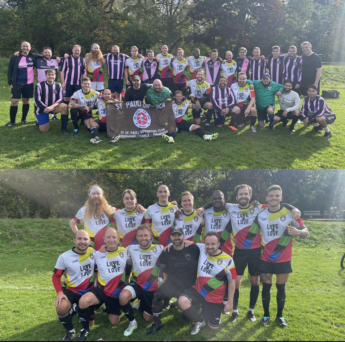 StPauliOnSea's tweet image. We return to South East London this Sunday to take on @DHFCSupporterXI 
Our men’s team’s subs from this fixture will be donated into the justgiving for next Weds’ SPOS Invitational Cup 🏆 benefitting @southendfoodbank as our Women’s take on @CP__Rangers in a #7aside game☠️ #fcsp