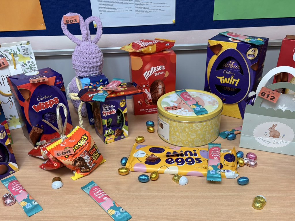 Haddon_Primary's tweet photo. Staff raffle 🐣 and lunch time ready. End of term recognition for an EXCEPTIONAL team. @FlyingHighTrust https://t.co/BLv85aBrxX
