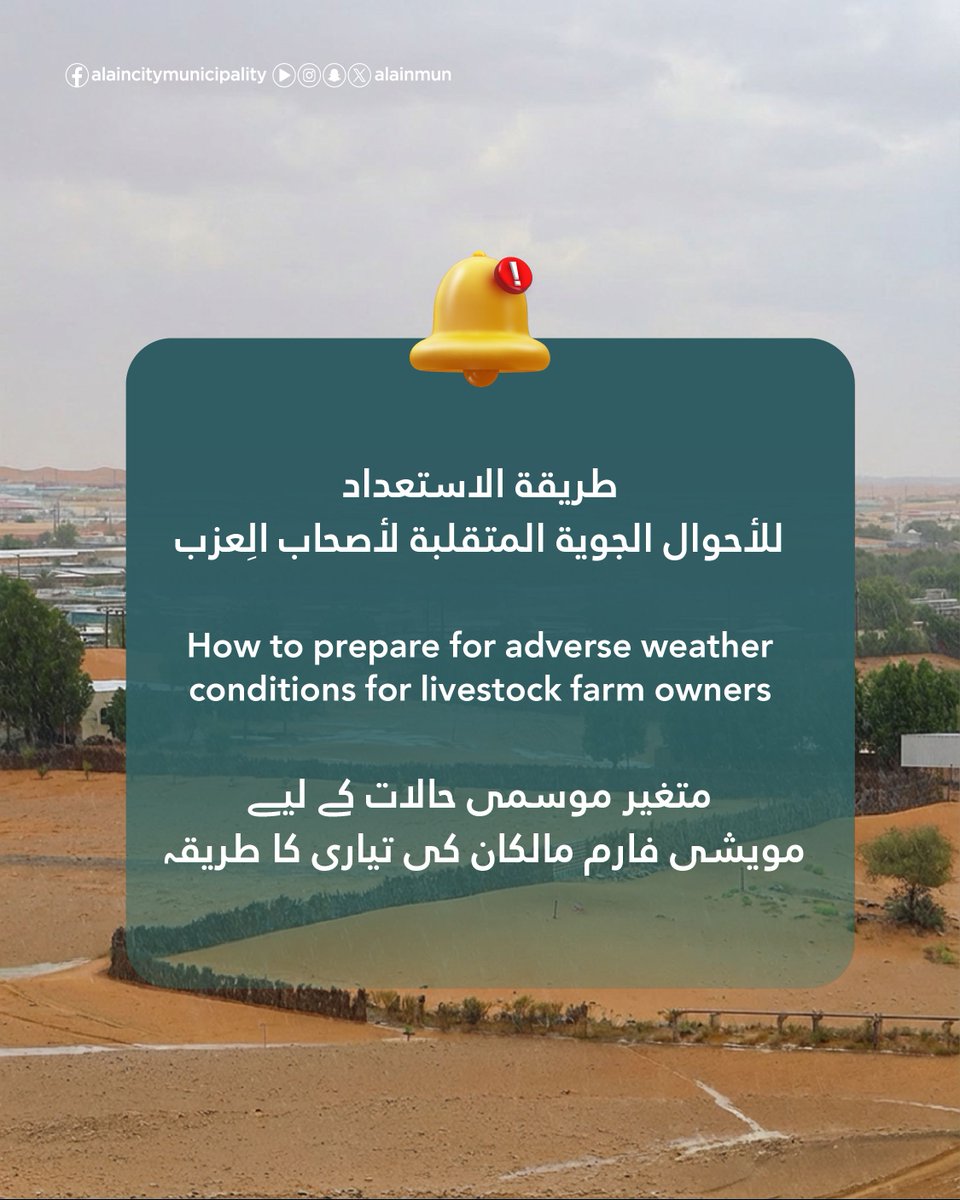 بلدية مدينة العين | Al Ain City Municipality tweet media