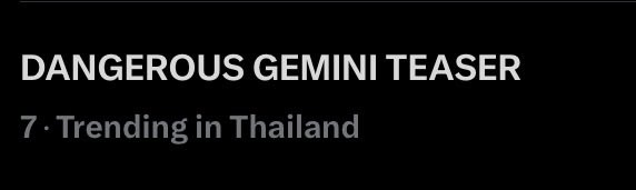 Trend Gemini ♥️ tweet media