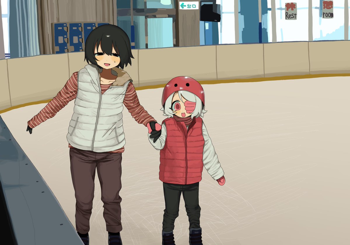 さっちゃんとスケートいった！
