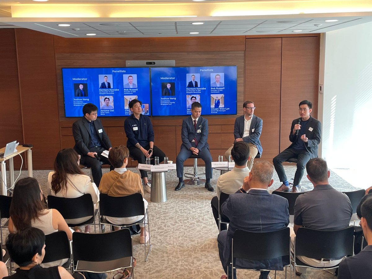 AccessSg's tweet photo. Great discussion at “Tokenisation of Capital Market Products: Rebuilding the Rails.”

Part of the ACCESS Digital Asset Management Subcommittee (ADAMS) initiative exploring how tokenisation is reshaping capital markets.

#Tokenisation #DigitalAssets #CapitalMarkets #web3‌‌ https://t.co/FEVswgayZi