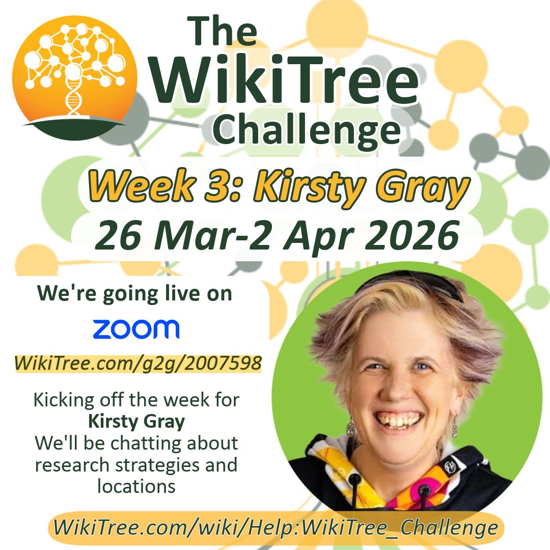 WikiTree Challenge tweet media