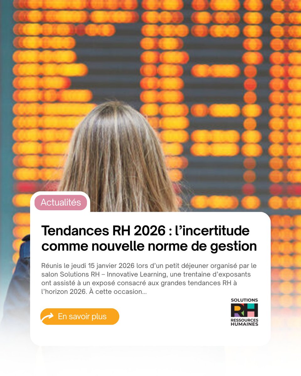 Solutions_RH's tweet image. L’incertitude devient la nouvelle norme RH en 2026.
Décryptage 👉 solutions-ressources-humaines.fr/tendances-rh-2…

#RH #TendancesRH #SolutionsRH
