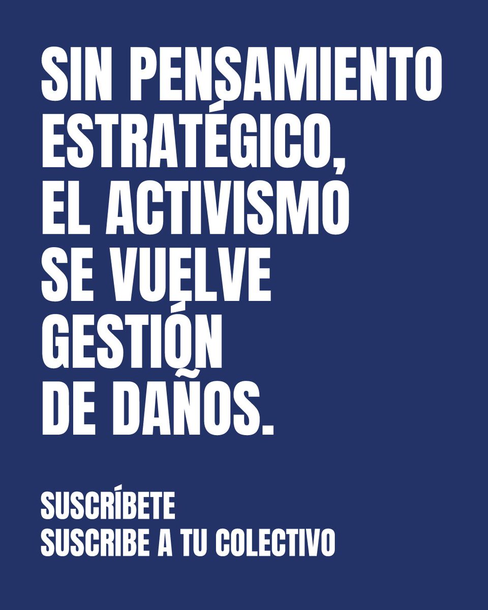 La pregunta es si los movimientos sociales, donde aprendimos a hacer política, cuentan con una tradición que les permita afrontar los problemas clásicos del poder, la estrategia y la organización. #CuadernosEstrategia 4
zonaestrategia.net/el-declive-de-…