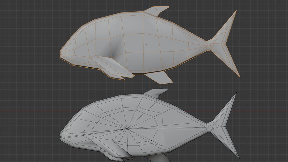 zaritenn1's tweet photo. 頂点カラーを塗りやすくするために
トポロジーを仮修正

#Blender https://t.co/wyJorKJNl2