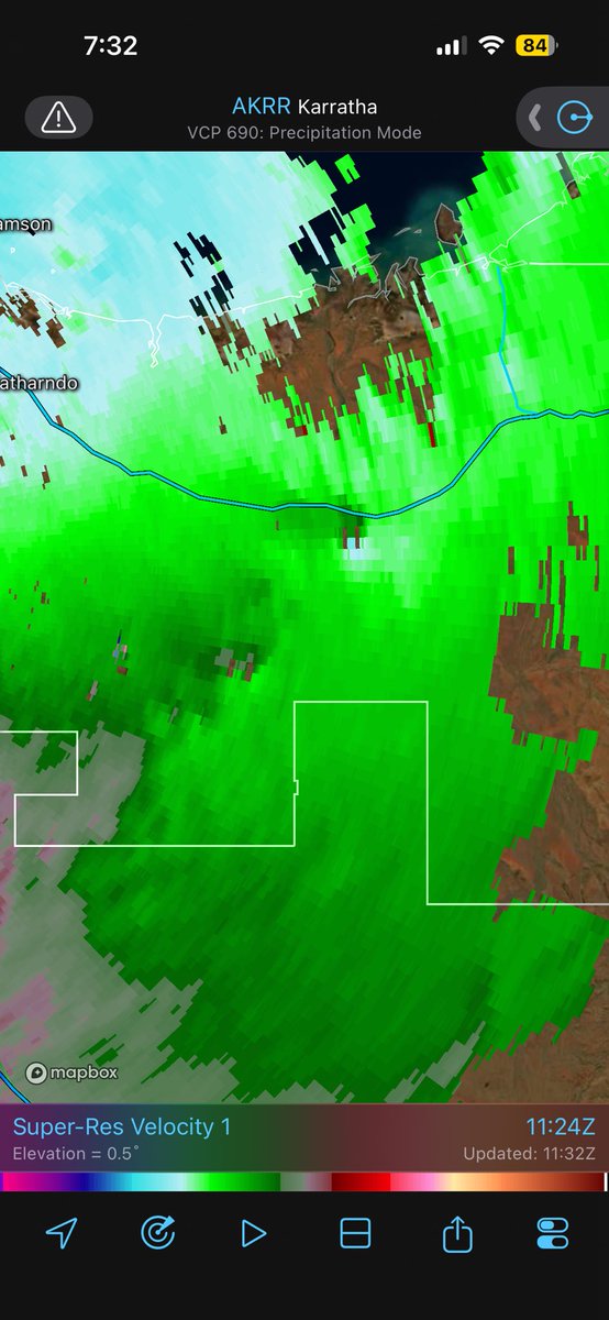 Likely multiple tornadic supercells over western Australia with the ...