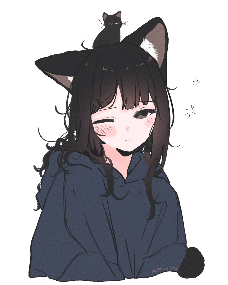 めがてる🐈‍⬛うちの黒猫、おんなのこ🐾発売中 tweet media