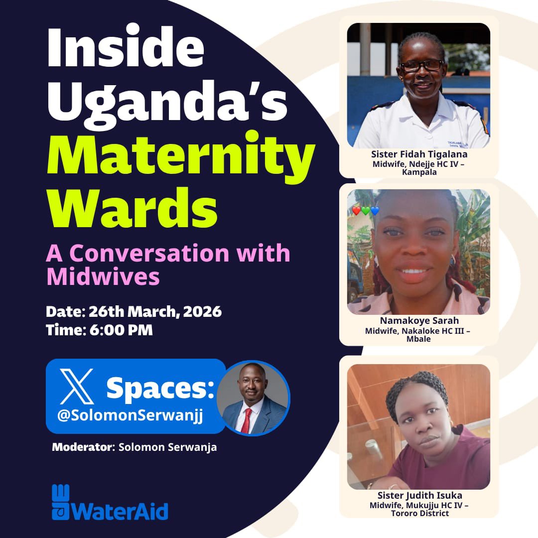 Rachealkyy's tweet image. Join us on a space today for a conversation with Midwives as they share what happens inside Uganda’s maternity Wards
#TimeToDeliverUg
#MaternalHealth