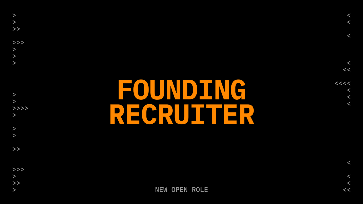 We’re hiring a 𝗙𝗼𝘂𝗻𝗱𝗶𝗻𝗴 𝗥𝗲𝗰𝗿𝘂𝗶𝘁𝗲𝗿 to join <a href="/e2b/">E2B</a>.

Here’s my core belief: your team is your product before you have any product.

That’s why this role matters so much.

We’re looking for someone obsessed with finding brilliant people and building a world-class