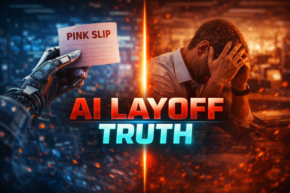SmartAIHustle's tweet photo. 🔥 CEOs claim AI is behind layoffs—but the truth is different. Only 4.5% of 2025 cuts cited AI. Smart AI Hustle exposes AI Washing and what it means for careers &amp; the future of work. Watch here: https://t.co/dALIWKtprJ #AIAnalysis #FutureOfWork https://t.co/PTOhDjd6E9