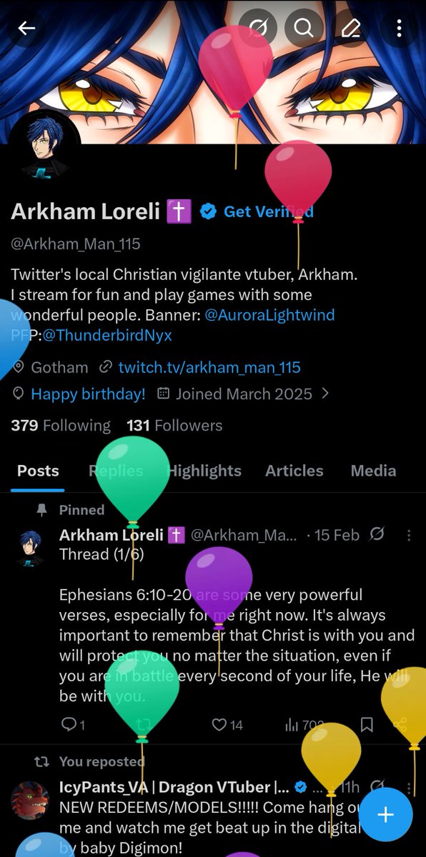 Arkham Loreli ✝️ tweet media