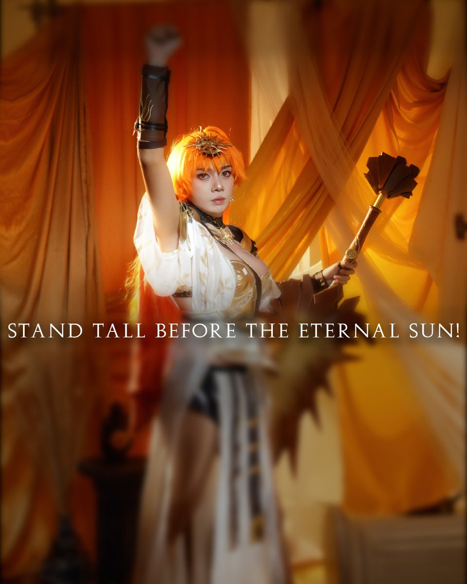 Chambaracosplay's tweet photo. 胸を張れ！太陽の輝きに！

[Photosession]
📷: @affan.niii
@keylightgallery
Edit: @reicosugraph
@satekambing_surya
@yujitea_dp 

Iuno: @xoal02 

#cosplay #augusta #wutheringwaves #Wuwa #wutheringwavescosplay #奥古斯塔 #オーガスタ #鸣潮 #コスプレ #chambaracosplay https://t.co/KMjFthtByS