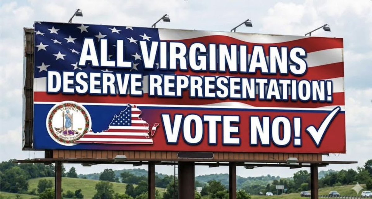 This sign is self explanatory. Please vote NO Virginia 🇺🇸